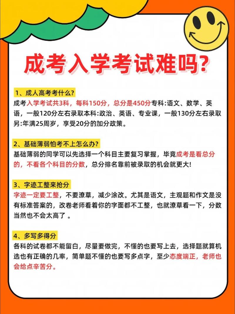 成考入学考试到低有多难? 成考入学考试到低有多难?